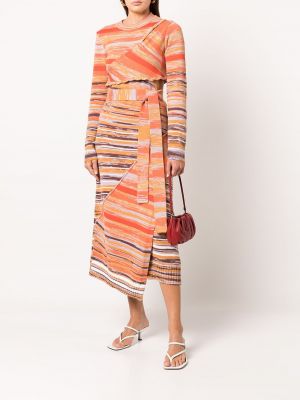 Pletené šaty Jonathan Simkhai oranžové