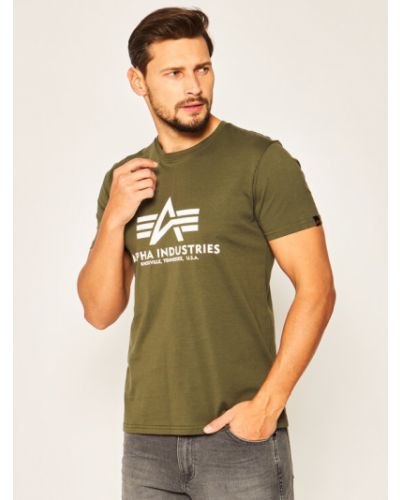 T-shirt Alpha Industries verde