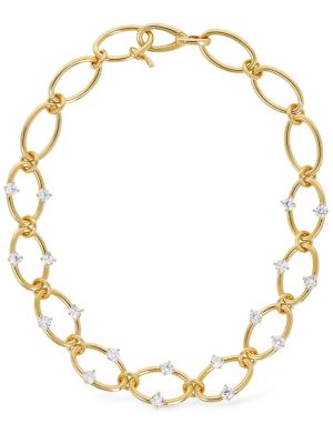 Křišťálový náhrdelník Panconesi zlatý