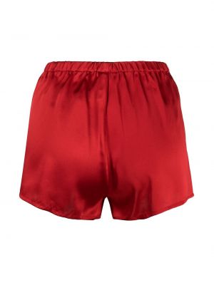 Pantalones cortos con perlas La Perla rojo