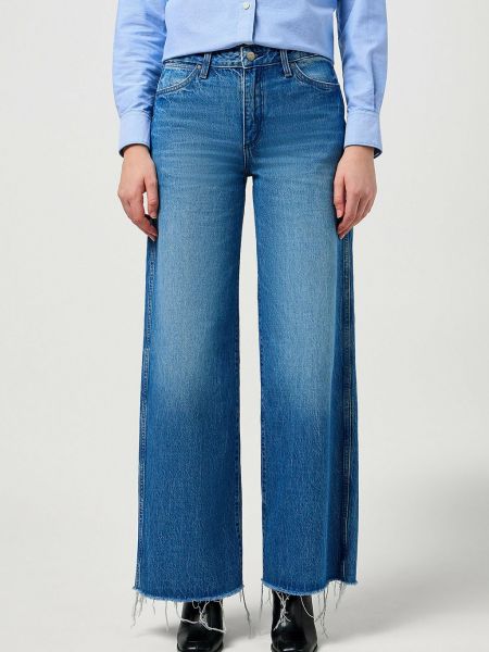 Прямые джинсы свободного кроя Wrangler синие