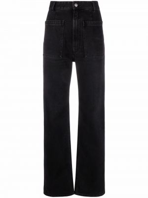 Straight jeans aus baumwoll Mm6 Maison Margiela schwarz