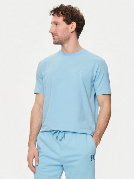 Priliehavé tričko Karl Lagerfeld modrá