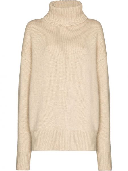 Jersey de cachemir de cuello vuelto de tela jersey Extreme Cashmere