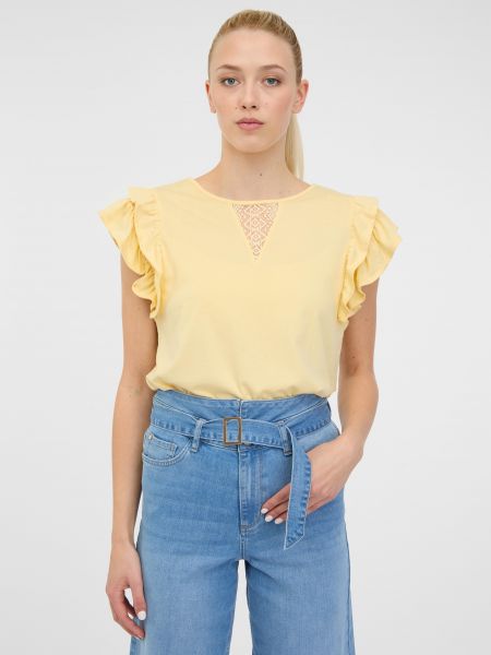 Marškinėliai trumpomis rankovėmis Orsay geltona