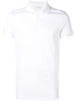 Klasyczna biała koszula Saint Laurent, biały