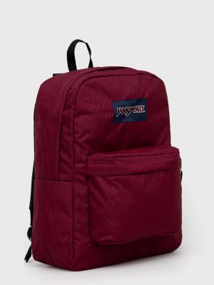 Бордовый однотонный рюкзак Jansport