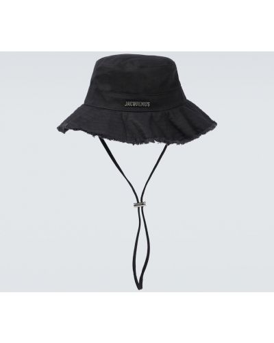 Sombrero de algodón Jacquemus negro