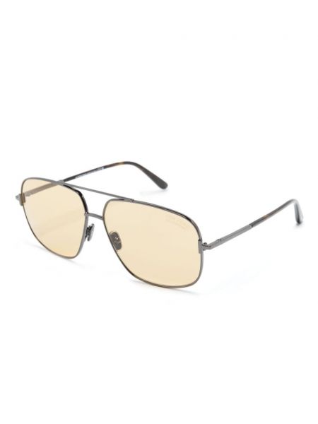 Okulary przeciwsłoneczne Tom Ford Eyewear srebrne