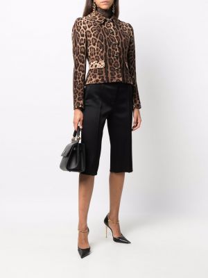 Chaqueta leopardo Dolce & Gabbana marrón