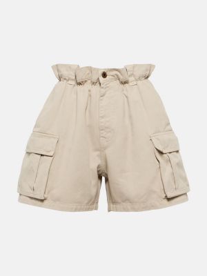 Pantalones cortos cargo de algodón Miu Miu