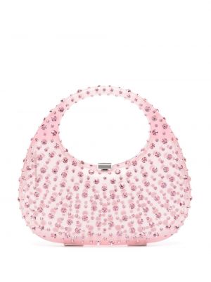 Pisemska torbica s kristali L'alingi roza