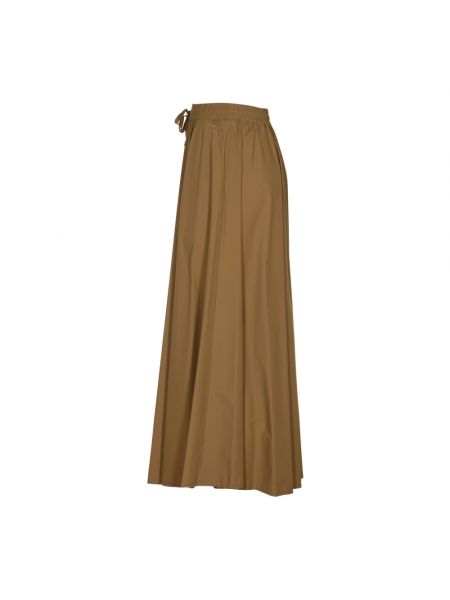 Falda larga de nailon Herno marrón