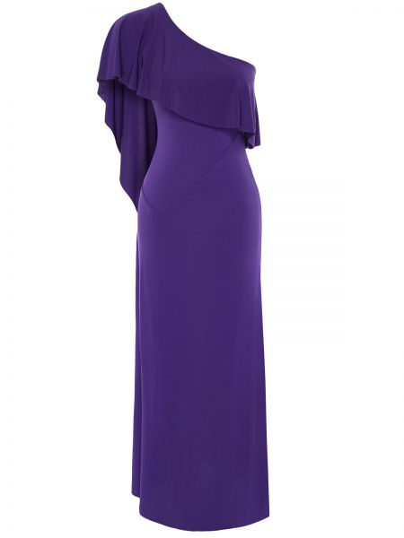 Megztas vakarinė suknelė Trendyol violetinė