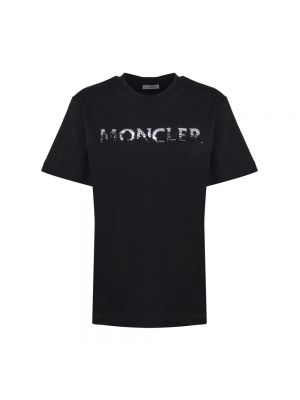 Czarna koszulka Moncler