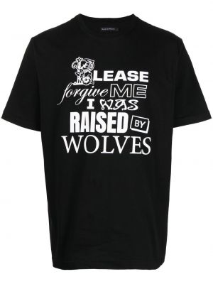 T-shirt Raised By Wolves svart