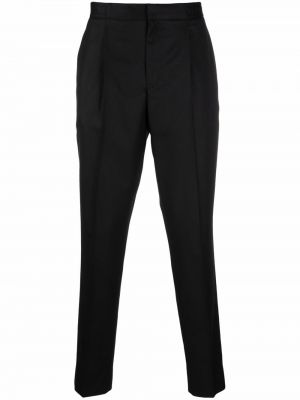 Pantalones ajustados de cintura alta Officine Generale negro