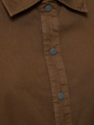 Medvilninė marškiniai Lemaire ruda