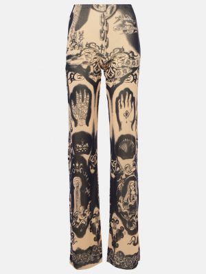 Прямые брюки с высокой талией Jean Paul Gaultier