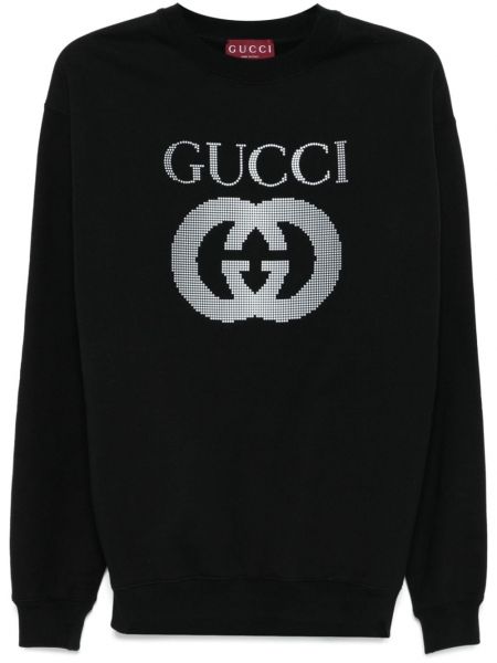 Applikation sweatshirt Gucci sort