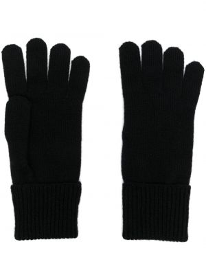 Kašmírové rukavice Woolrich černé