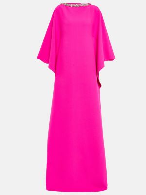 Vestido largo de crepé Safiyaa rosa