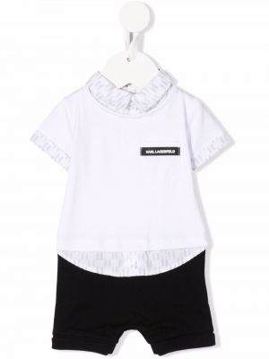 Trykt romper for jenter Karl Lagerfeld Kids hvit