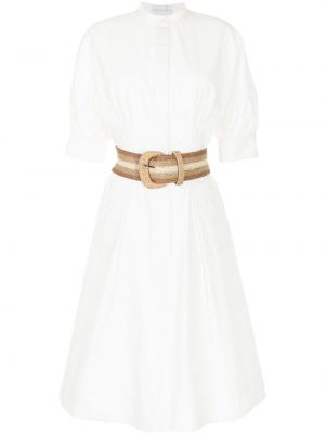 Bílé šaty ke kolenům Rebecca Vallance
