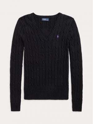 Priliehavý sveter Polo Ralph Lauren čierna
