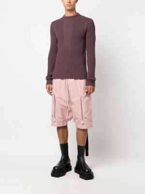 Pull col rond Rick Owens violet
