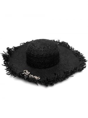 Relaxed шапка бродирана Marni черно
