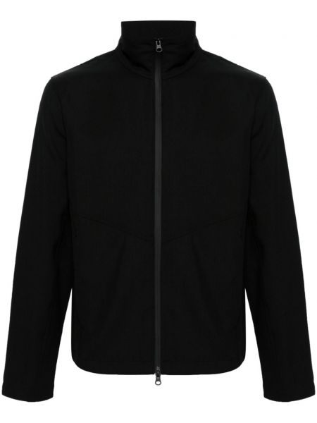 Vlnená bunda na zips Gr10k čierna