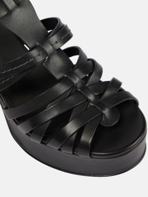 Kožené sandále See By Chloã© čierna