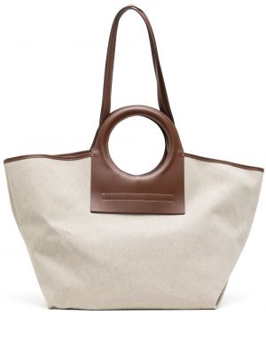 Leder shopper handtasche Hereu