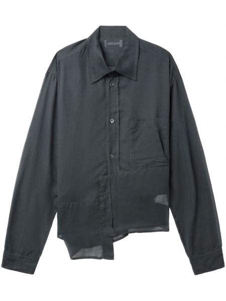 Asimetrična pamučna košulja Magliano crna