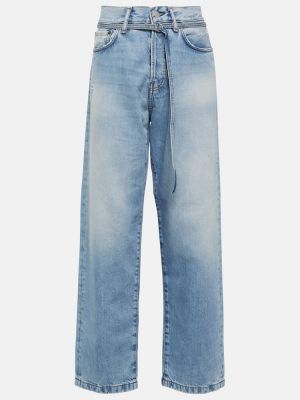 Straight fit džíny s vysokým pasem Acne Studios modré