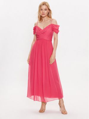 Różowa sukienka koktajlowa Luisa Spagnoli