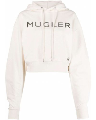 Trykt hettegenser Mugler