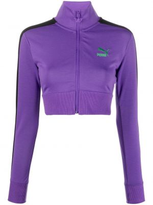 Brodert sweatjakke Puma lilla