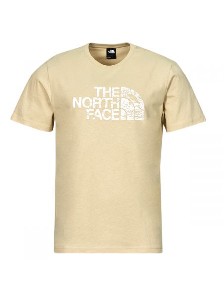 Tričko s krátkými rukávy The North Face béžové
