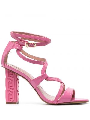 Sandale din piele Liu Jo roz