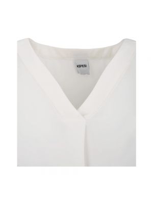 Blusa de tela jersey Aspesi blanco
