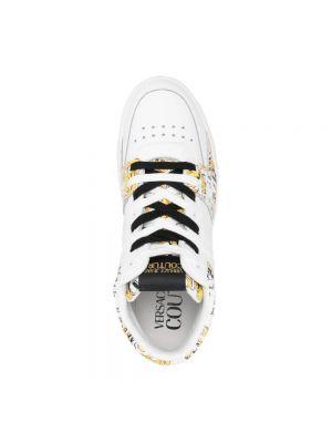 Sneakersy z nadrukiem Versace Jeans Couture białe
