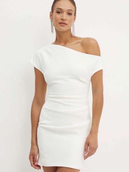 Rochie mini Bardot alb