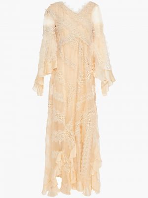 Кружевное шелковое ажурное платье макси Zimmermann