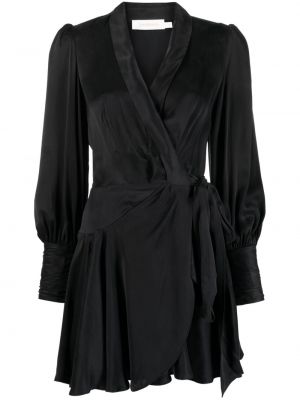 Jedwabna sukienka Zimmermann czarna