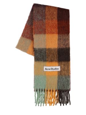 Sciarpa di lana in lana d'alpaca Acne Studios marrone