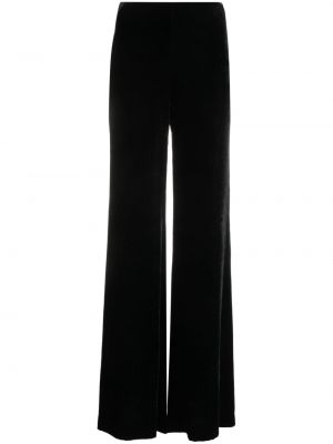 Pantaloni de catifea Alberta Ferretti negru