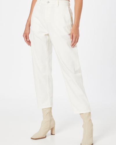 Панталон Knowledgecotton Apparel бяло