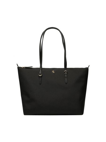 Nylon shopper handtasche mit taschen Lauren Ralph Lauren schwarz